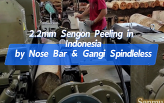 Nose bar & Teeth roller Spindleless Peeling 2.2mm Sengon/Falcata